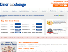 Tablet Screenshot of dinarexchange.co.nz